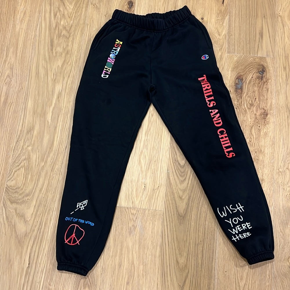 Champion Travis Scott Astroworld World Peace Sweatpants women's size small
